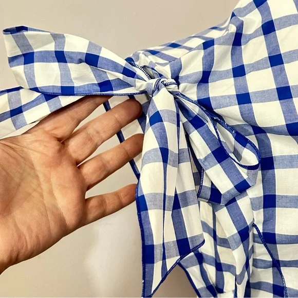 O’2nd Blue Checkered Blouse - Picture 5 of 8